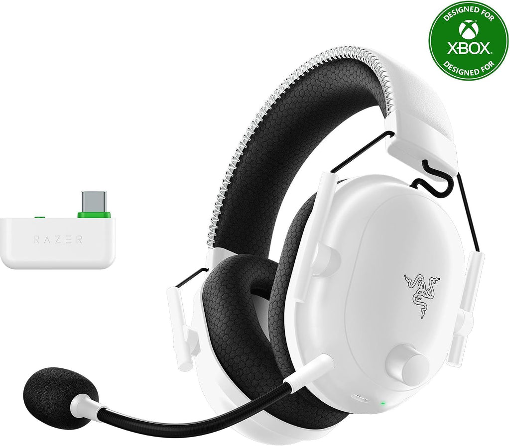 Razer Blackshark V2 Pro (Xbox) - Kabelloses Konsolen E-Sport Headset Für Xbox S-X & One (Triforce 50Mm Treiber, Hyperspeed Wireless 2,4 Ghz, Abnehmbares Hyperclear Mikrofon) Weiß