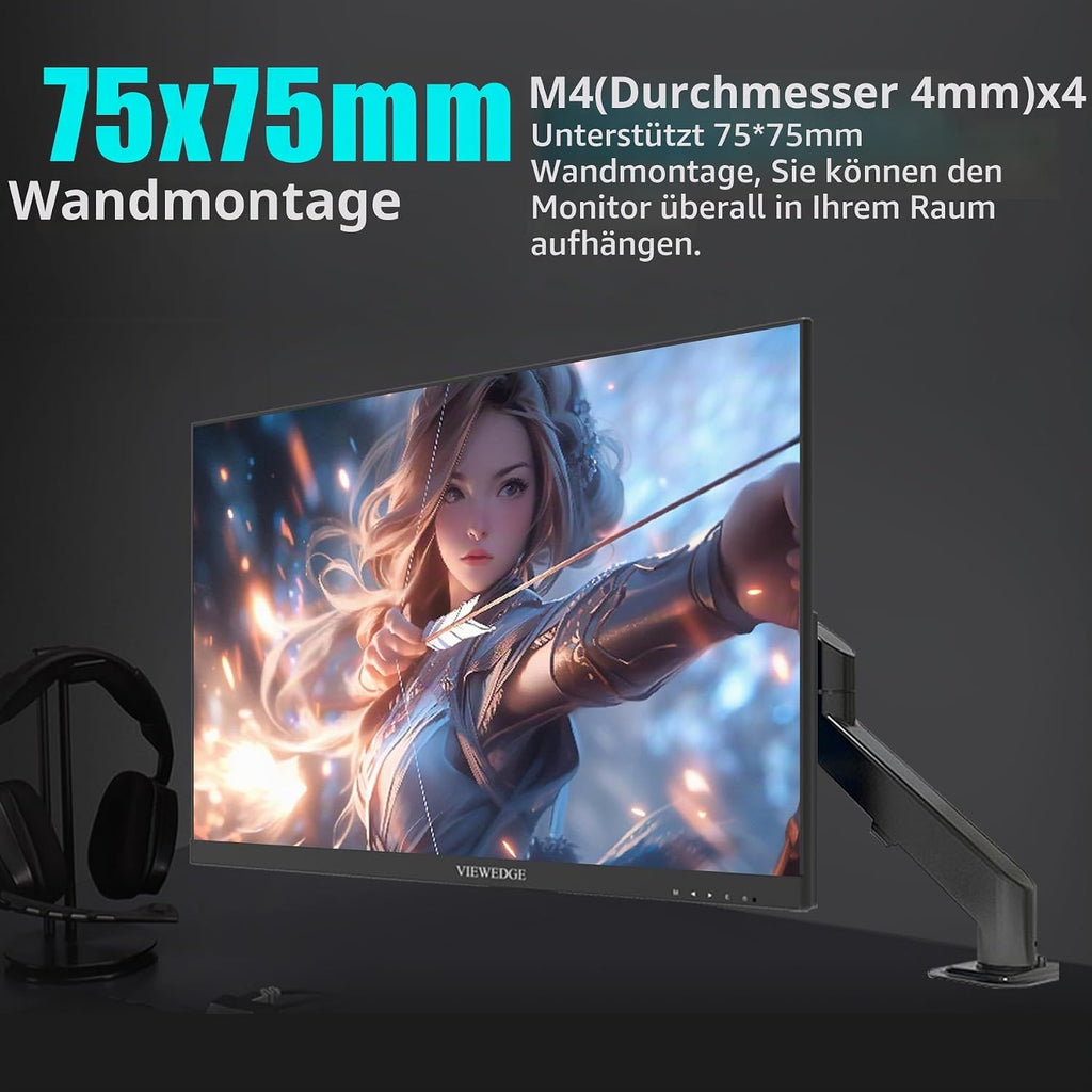 Gaming Monitor 24 Zoll FHD 180Hz,Va-Panel 1Ms,Pc Monitor 1080P