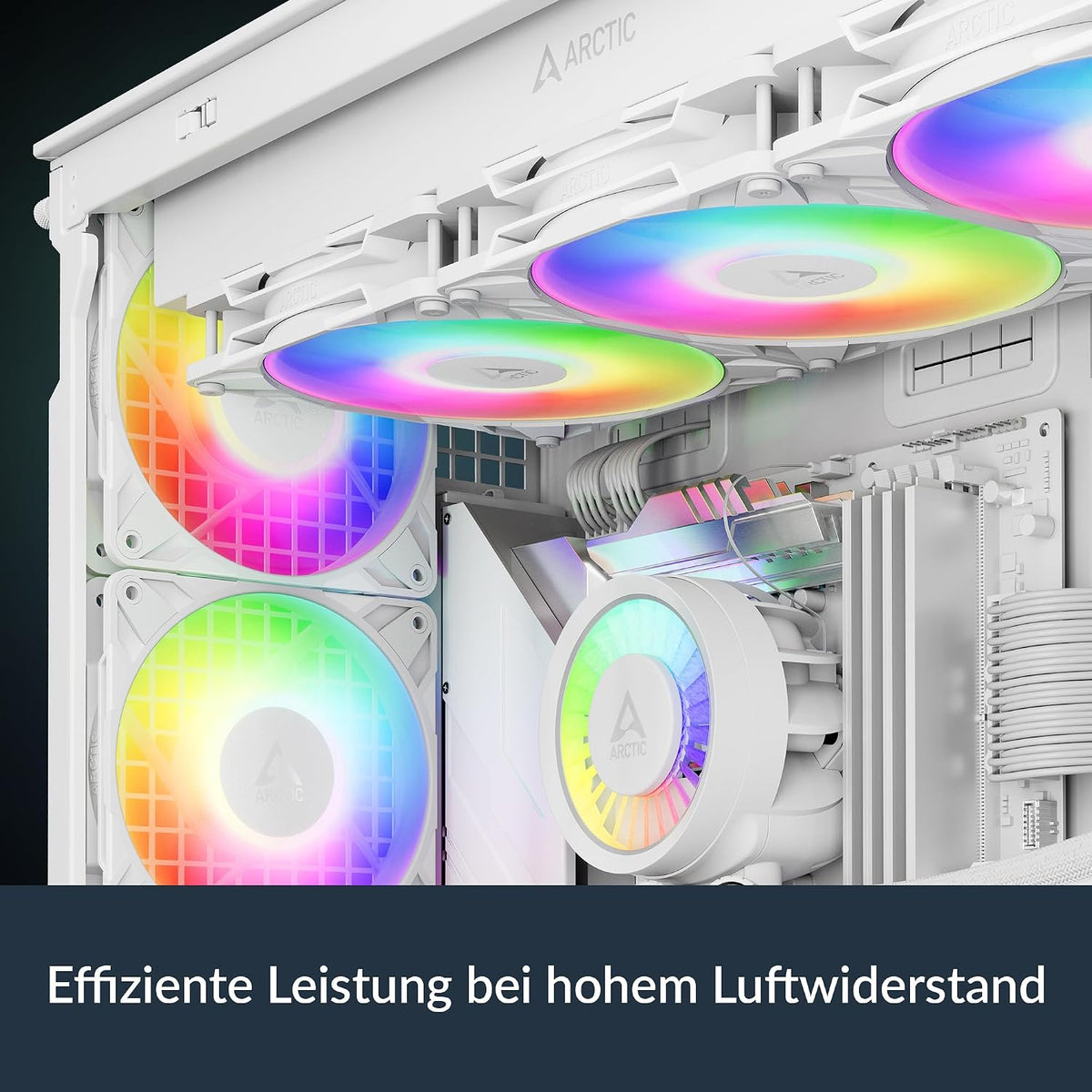 ARCTIC P12 Pro A-RGB (Weiß) - Leistungsstarker 120 Mm Premium PC Lüfter