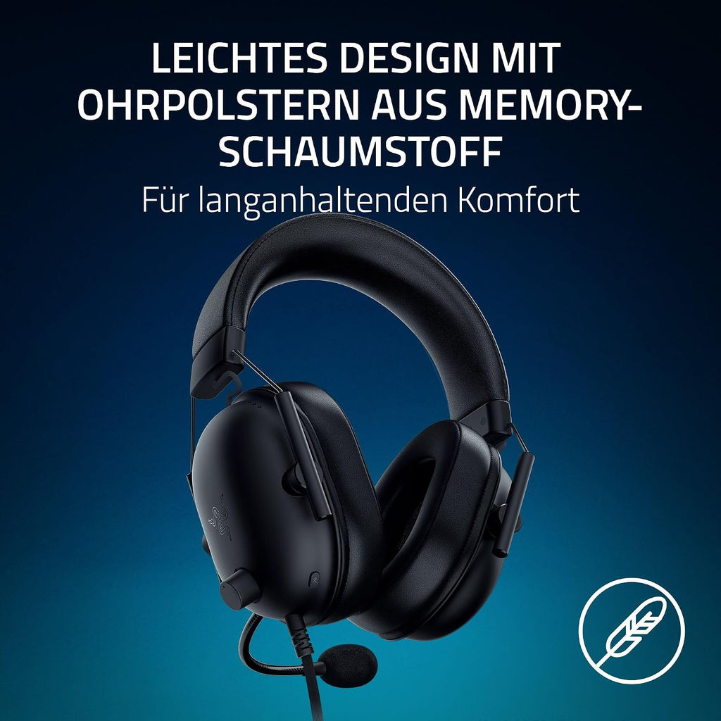 Razer Blackshark V2 X (Playstation) - Kabelgebundenes E-Sport Headset Für Playstation Konsole (250G, Nierenmikrofon, 50Mm Treiber, Passive Geräuschunterdrückung, 3,5Mm Anschluss) Schwarz