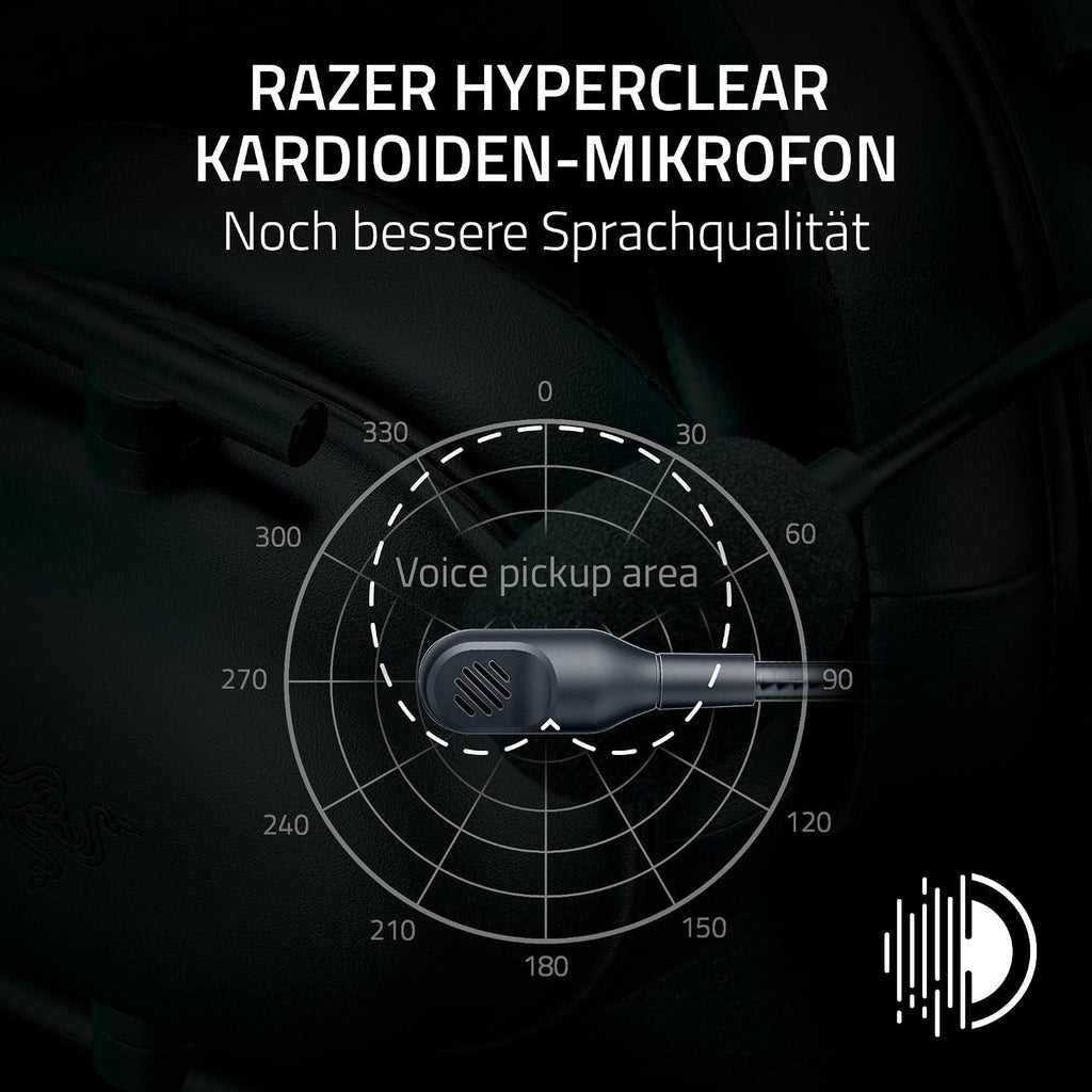Razer Blackshark V2 X (Xbox) - Kabelgebundenes E-Sport Headset Für Konsole Xbox S-X (250G, Kardioiden-Mikrofon, 50Mm Treiber, Passive Geräuschunterdrückung, 3,5Mm Anschluß) Schwarz