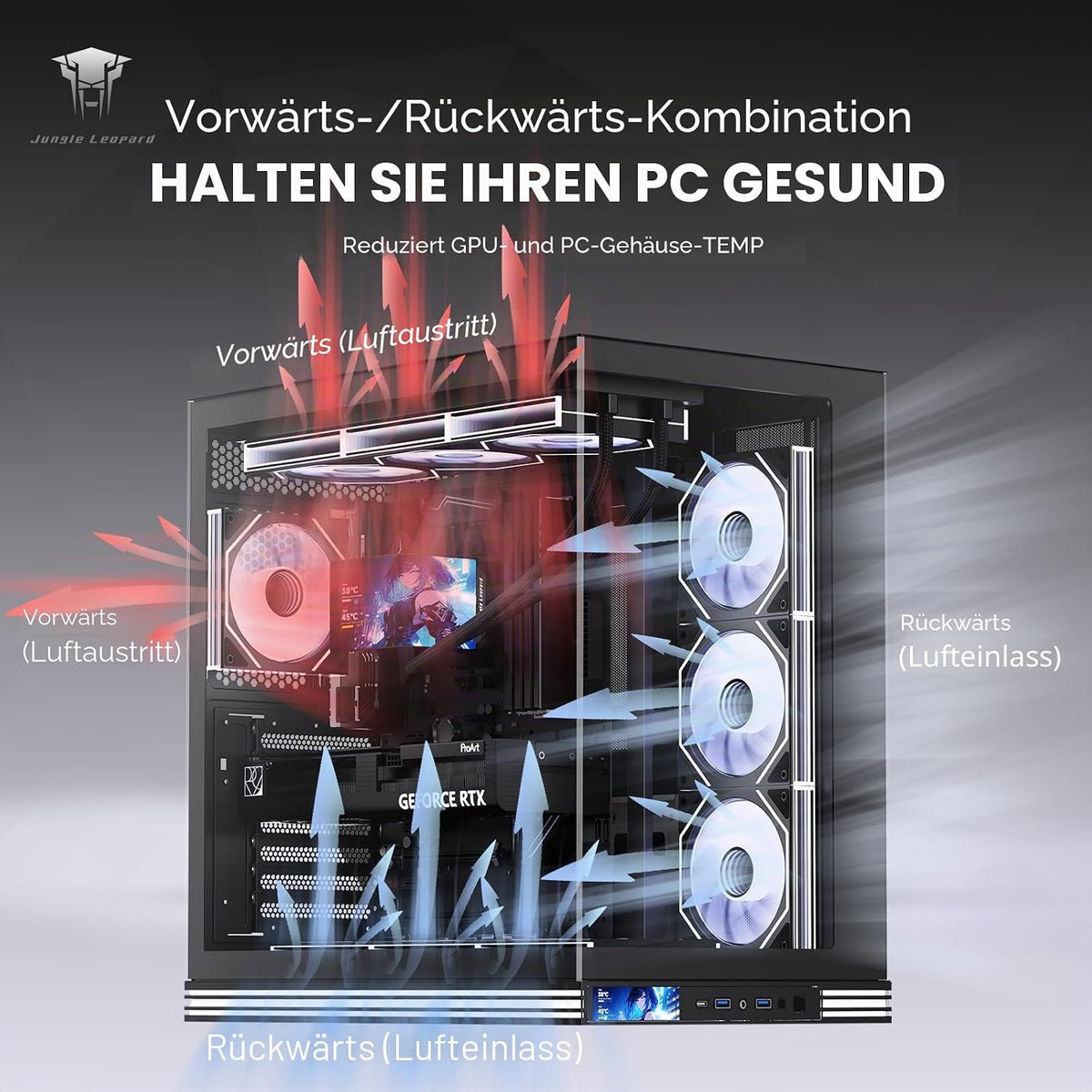 TZMRIT PRISM 4Ultra RGB Lüfter 120Mm 3Er Pack,Argb Infinity PC Lüfter