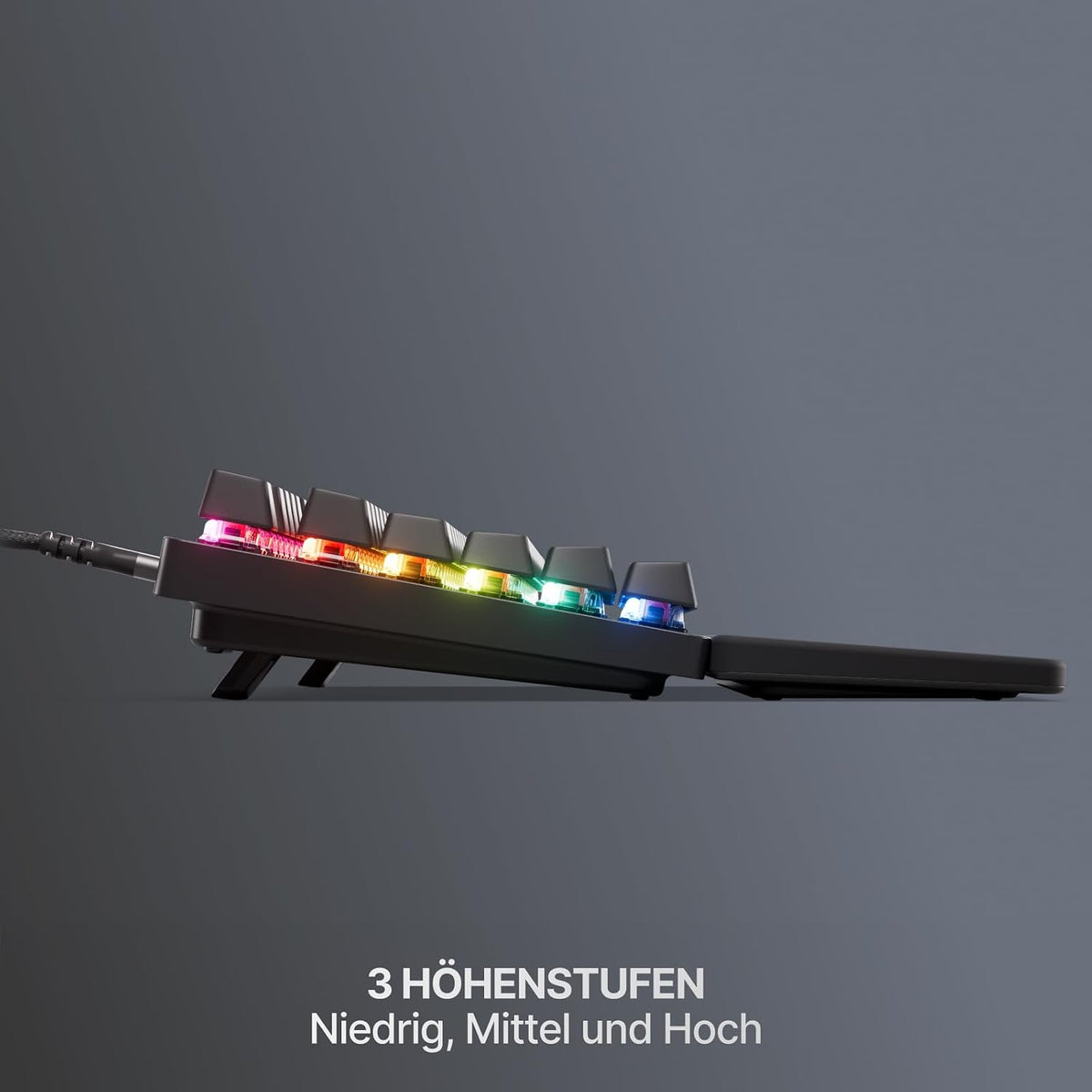Steelseries APEX PRO TKL Gen-3-Gaming-Tastatur – Omnipoint 3.0 Analoge Magnetische Schalter, Quickset-Auto-Presets (Schnellabzug, Schnellantipp/Socd, Schutzmodus), OLED,RGB,PBT, USB-C, German QWERTZ