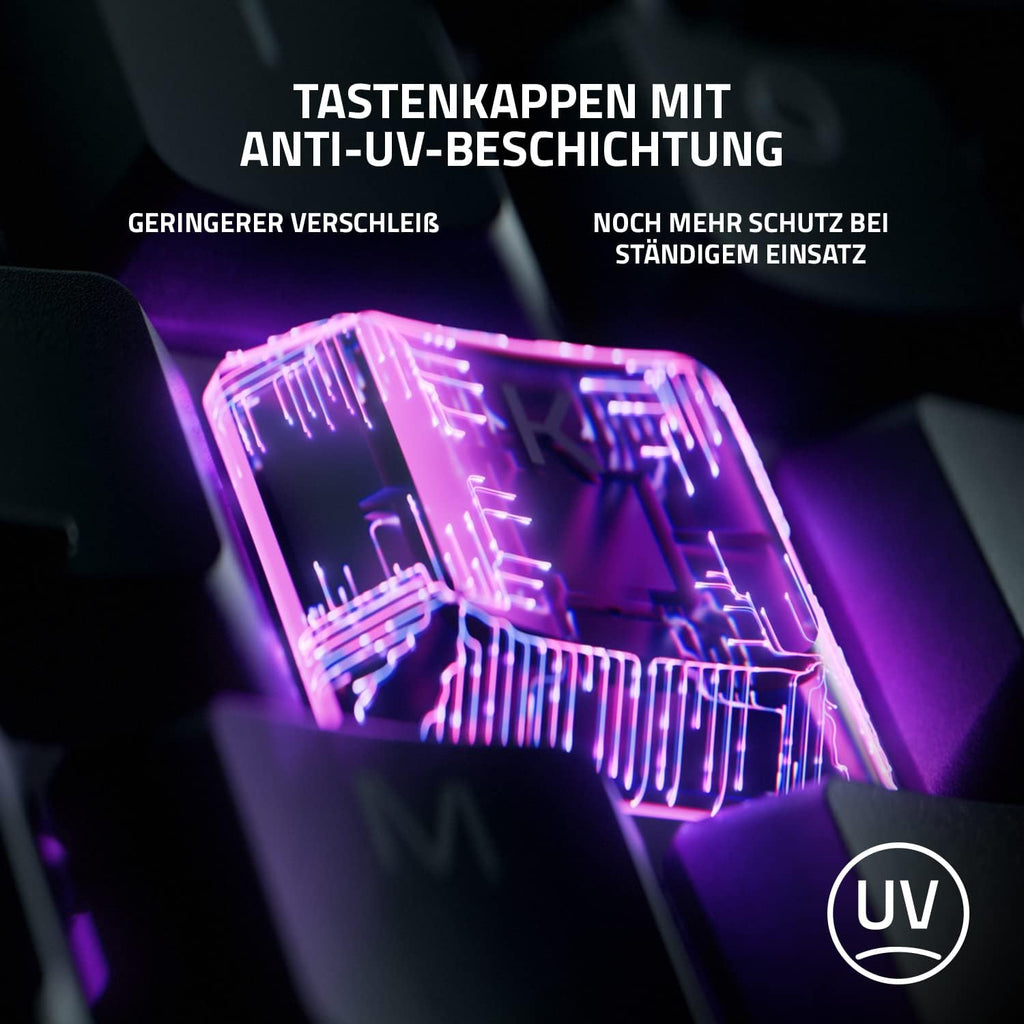 Razer Ornata V3 X - Flache Membran-Tastatur Mit Chroma RGB (Lautlose Membran-Switches, Ergonomische Handballenauflage, Tastenkappen Anti-Uv-Beschichtung) QWERTZ De-Layout | Schwarz