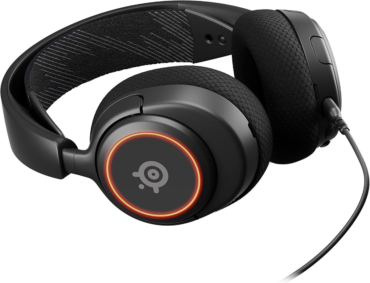 Steelseries Arctis Nova 3 - Multi-System Gaming-Headset – Hi-Fi-Treiber – 360° Surround-Sound –Rgb-Beleuchtung – Memory Foam-Ohrpolster – Ultraleicht – Clearcast Gen 2-Mikrofon – PC, PS5, PS4, Switch