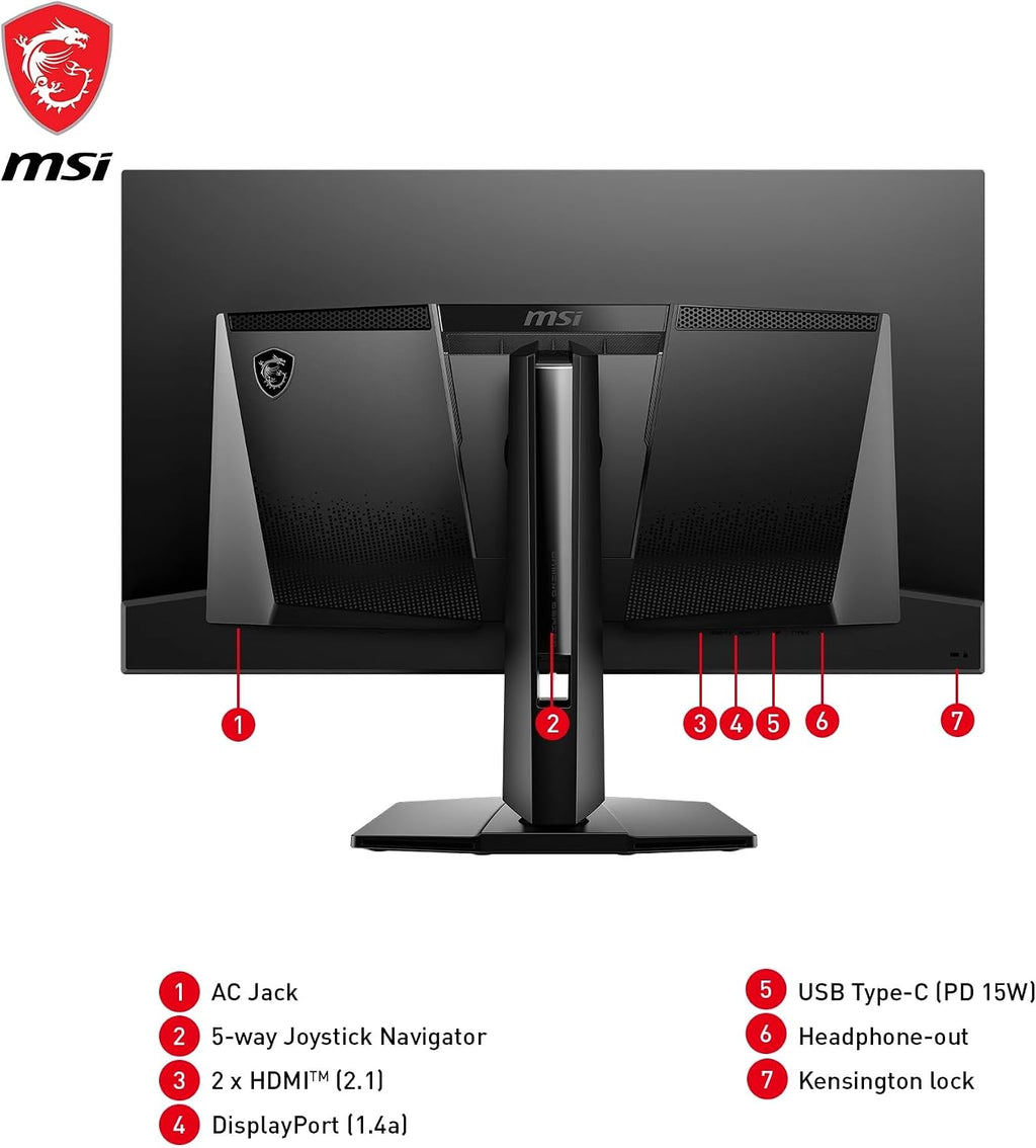 MSI MAG 321UPX QD-OLED 31.5 Zoll 4K UHD Gaming Monitor - 3840 X 2160 Quantum Dot OLED Panel, 240Hz / 0.03Ms, 99% DCI-P3, ΔE≤2, Displayhdr True Black 400 - DP 1.4A, HDMI 2.1, USB Type-C