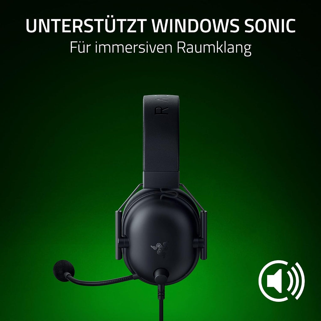 Razer Blackshark V2 X (Xbox) - Kabelgebundenes E-Sport Headset Für Konsole Xbox S-X (250G, Kardioiden-Mikrofon, 50Mm Treiber, Passive Geräuschunterdrückung, 3,5Mm Anschluß) Schwarz