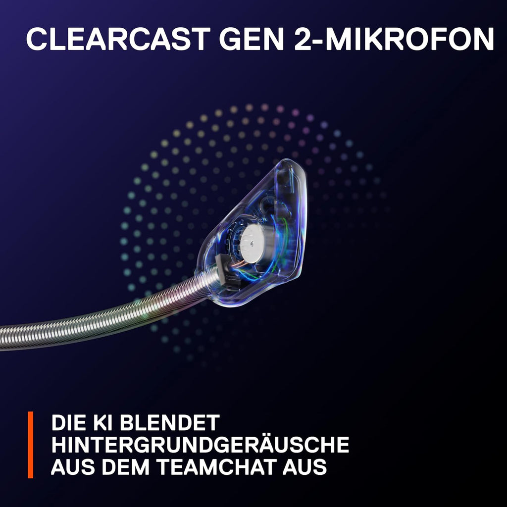 Steelseries Arctis Nova 3 - Multi-System Gaming-Headset – Hi-Fi-Treiber – 360° Surround-Sound –Rgb-Beleuchtung – Memory Foam-Ohrpolster – Ultraleicht – Clearcast Gen 2-Mikrofon – PC, PS5, PS4, Switch