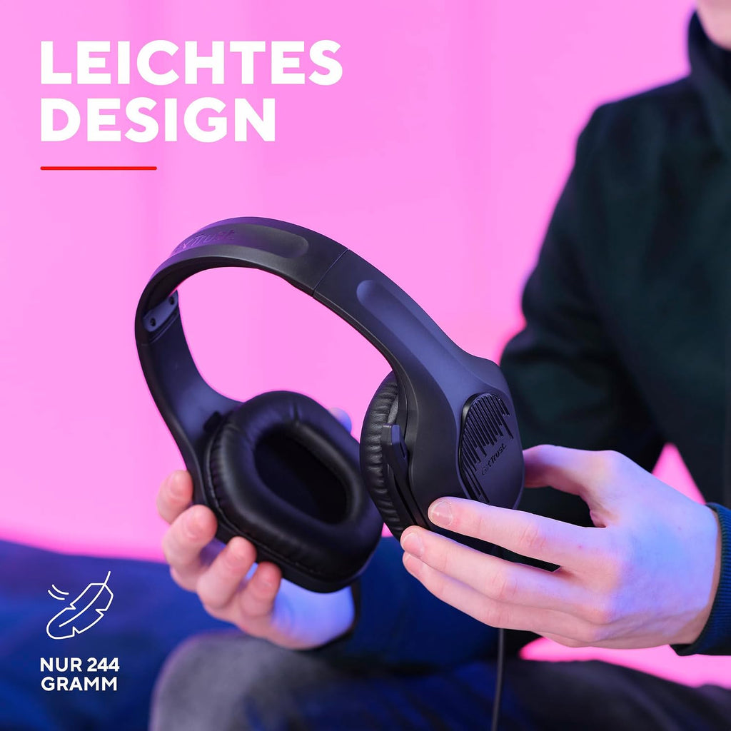 Gxtrust Rayne Leichtes Gaming Headset Für PC Xbox PS5 Switch Mobile