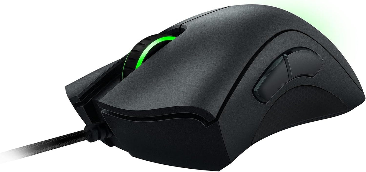 Razer Deathadder Essential (2021) - Kabelgebundene Gaming-Maus Mit Optischem Sensor Mit 6400 DPI (5 Programmierbare Tasten, Ergonomischer Formfaktor, 10 Millionen Klicks Lebensdauer) Schwarz
