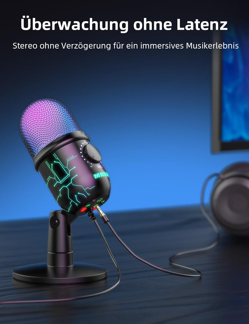 Usb-Gaming-Mikrofon Für PC Mit Rauschunterdrückung
