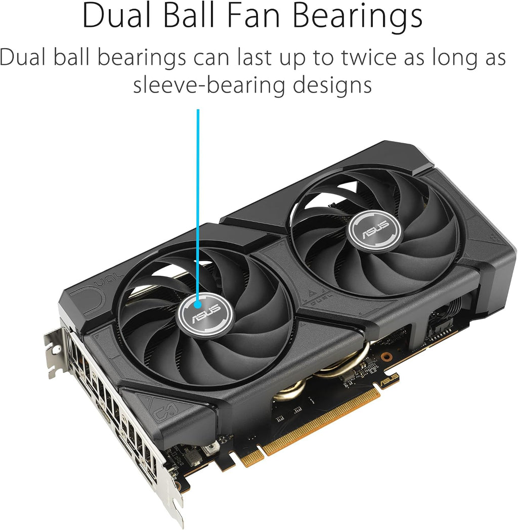 ASUS Dual Radeon RX 7600 EVO OC Edition 8GB GDDR6 Gaming Grafikkarte