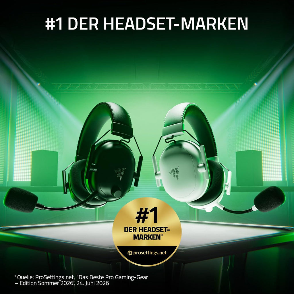 Razer Blackshark V2 Pro (Xbox) - Kabelloses Konsolen E-Sport Headset Für Xbox S-X & One (Triforce 50Mm Treiber, Hyperspeed Wireless 2,4 Ghz, Abnehmbares Hyperclear Mikrofon) Weiß