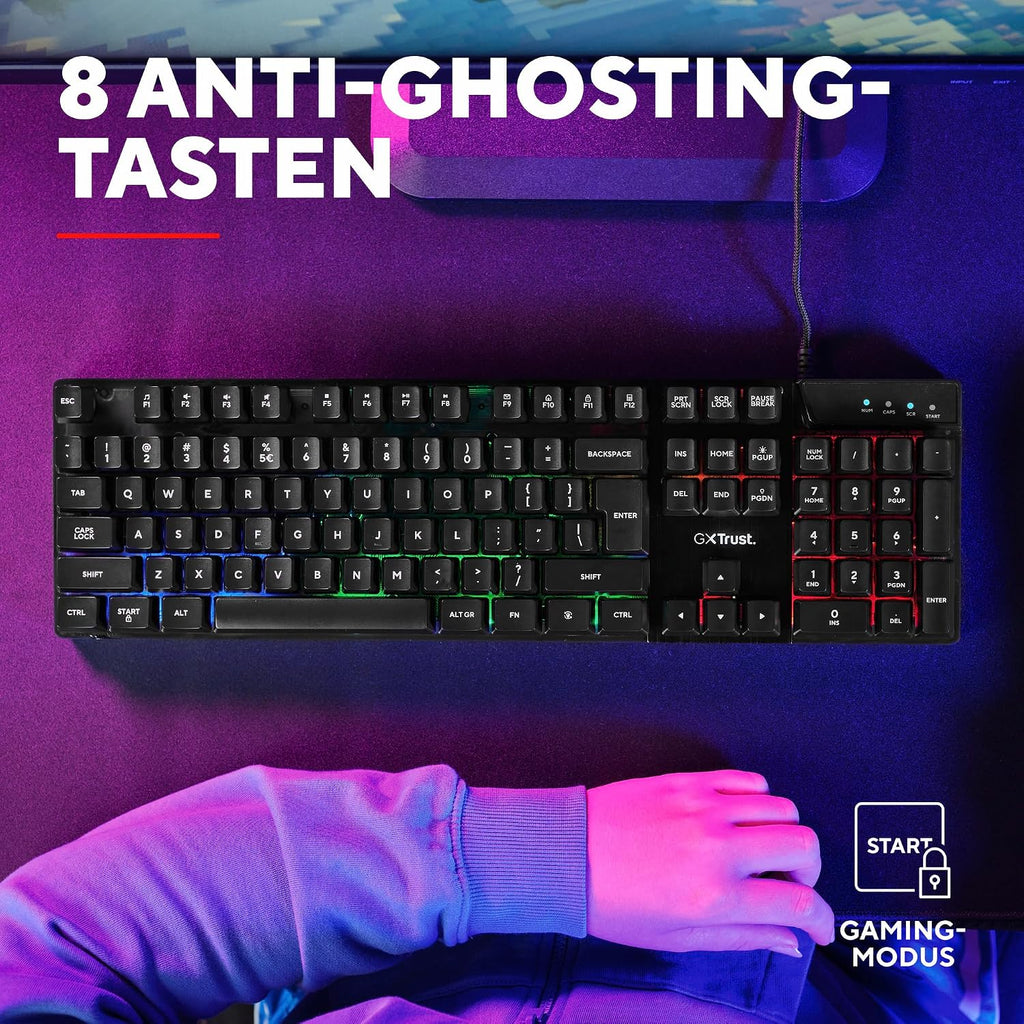 Gxtrust Azor Gaming Tastatur Mit Beleuchtung Deutsches Layout (QWERTZ)