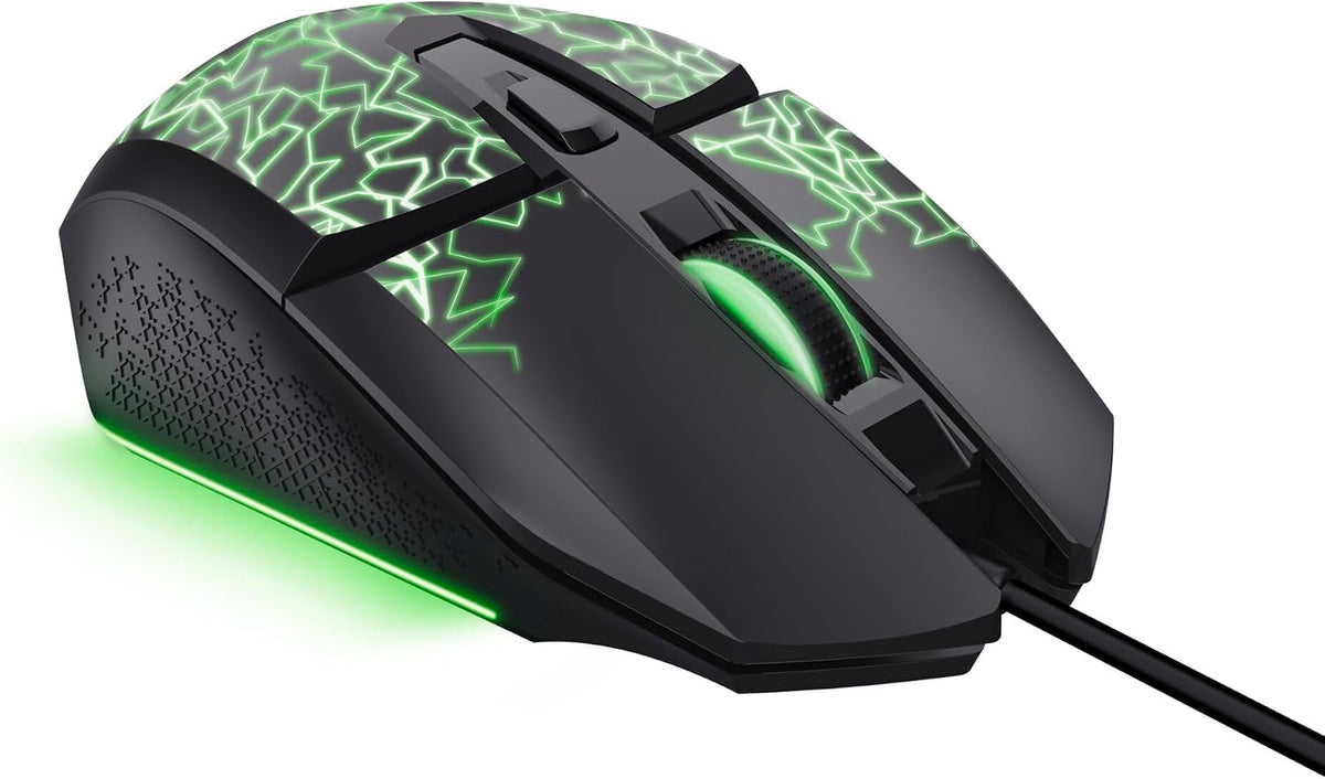 Gxtrust Vylax LED Gaming Maus Mit 6 Programmierbare Tasten, Schwarz