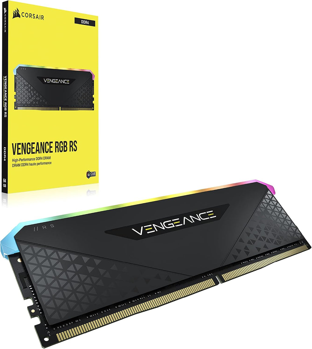Corsair Vengeance RGB RS 16 GB (2 X 8 GB) DDR4 Bis Zu 3200Mhz C16 Arbeitsspeicher (Dynamische Rgb-Beleuchtung, Kompatibilität Mit Intel & AMD 300/400/500 Series) Schwarz