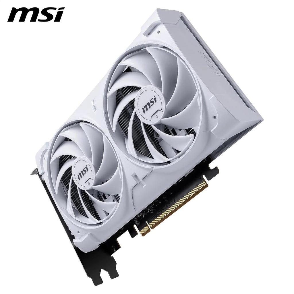 MSI Geforce RTX 5060 8G Ventus 2X OC White - 8GB GDDR7 (28Gbps/128-Bit), Pcie 5, Boost: 2527 Hz, HDMI 2.1B, Displayport 2.1B