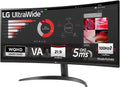 LG Ultrawide™ 34WR50QK-B 34 Zoll 21:9 Curved UWQHD VA Monitor, 100Hz, HDR10, 99% Srgb, 2X HDMI 2.0, 1X Displayport 1.4, Schwarz